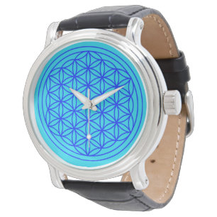 Blume der Lebenmandala-Uhr Armbanduhr