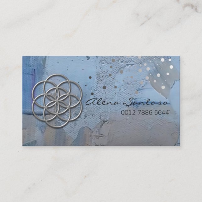 Blume der Life Standard Business Card Visitenkarte (Vorderseite)