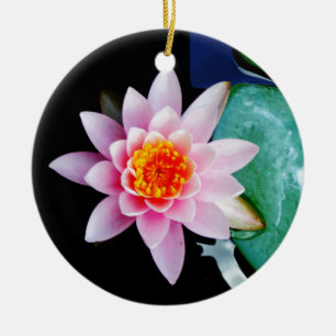 Blume der Lilie (Pink und Orange) Keramikornament