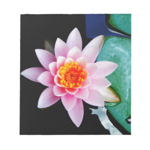 Blume der Lilie (Pink und Orange) Notizblock