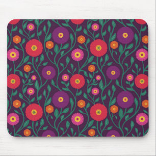 Blume der Mitte des Jahrhunderts   Garten-Girlande Mousepad