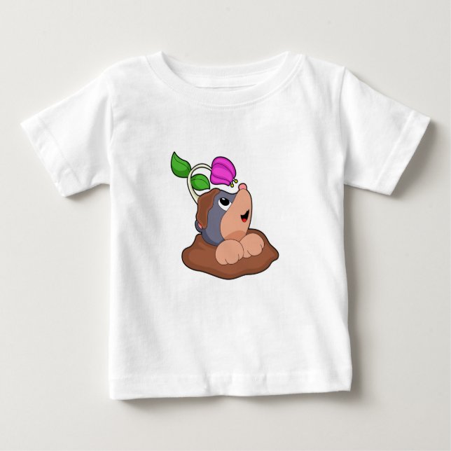 Blume der Mole Earth Baby T-shirt (Vorderseite)