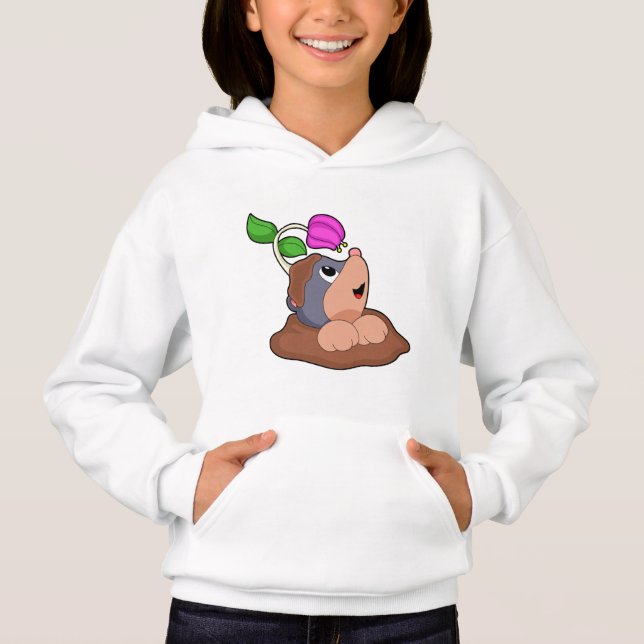 Blume der Mole Earth Hoodie (Vorderseite)