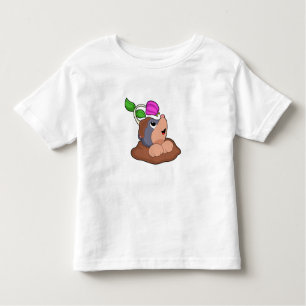 Blume der Mole Earth Kleinkind T-shirt