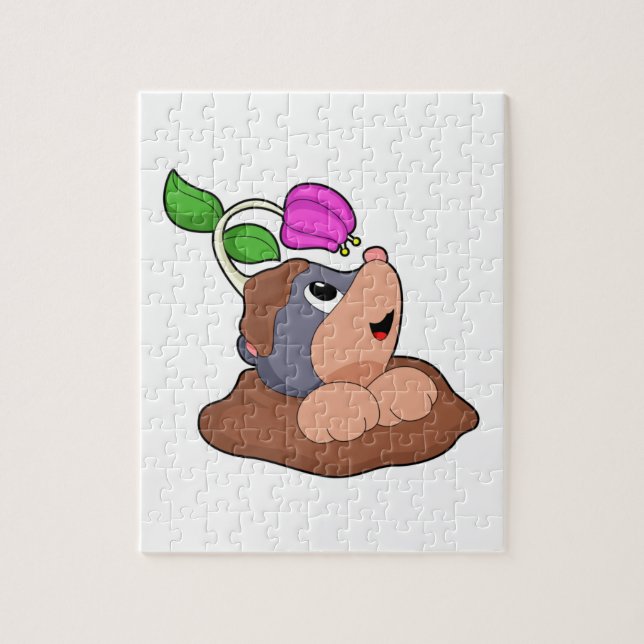 Blume der Mole Earth Puzzle (Vertikal)