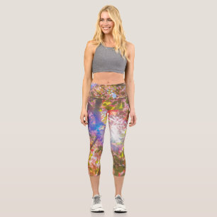 Blume der Natur blühen Sonnenlicht Capri Leggings