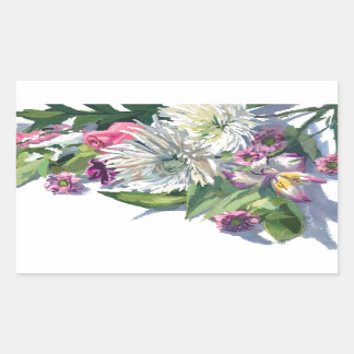 Blume der Natur Rechteckiger Aufkleber
