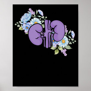 Blume der Nierensorge Nephrologie Poster