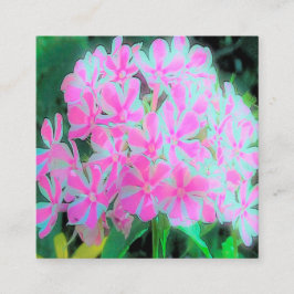 Blume der Pfefferminztinte-Drehung Quadratische Visitenkarte