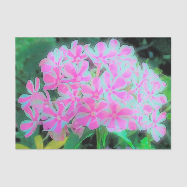 Blume der Pfefferminztinte-Drehung Seidenpapier (Vorderseite)