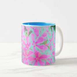 Blume der Pfefferminztinte-Drehung Zweifarbige Tasse
