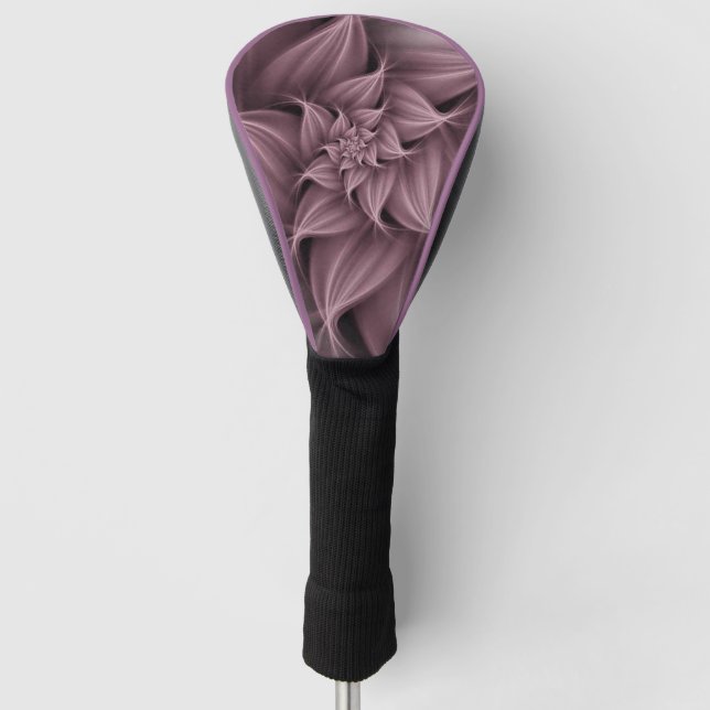 Blume der phantastischen Rose Fraktal Golf Headcover (Vorderseite)