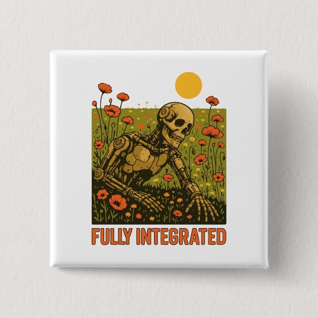 Blume der Robot Nature Blossom Field Button (Vorderseite)