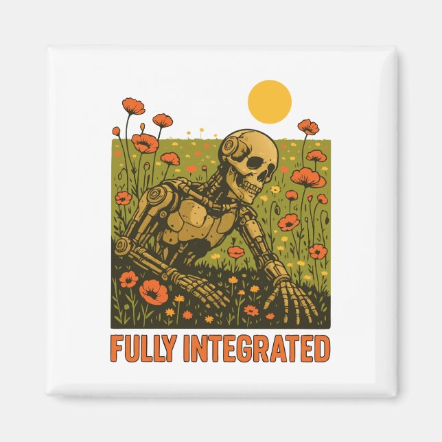 Blume der Robot Nature Blossom Field Magnet (Vorne)