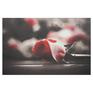 Blume der romantischen Rose Stoff