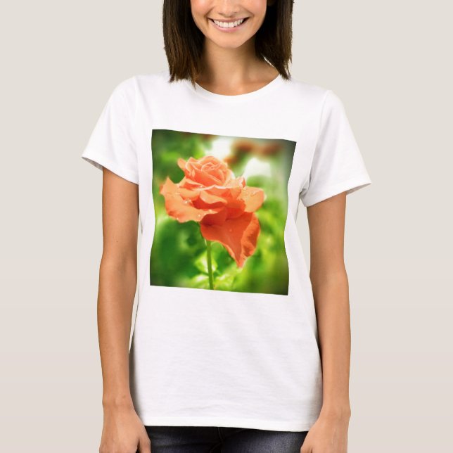Blume der romantischen Rose T-Shirt (Vorderseite)