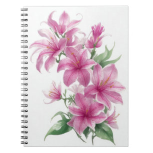 Blume der rosa Orientalie Notizblock