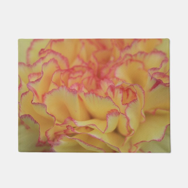 Blume der rosa und gelben Narben Fußmatte (Vorderseite)