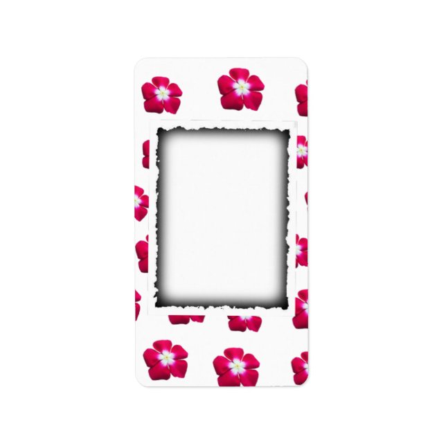 Blume der Rose Adressaufkleber (Vorne)