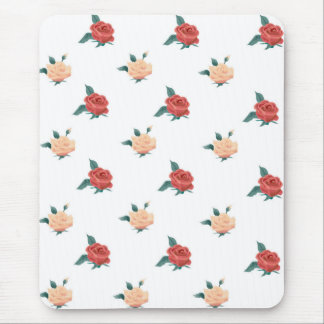 Blume der Rose auf weißem Hintergrund Mousepad