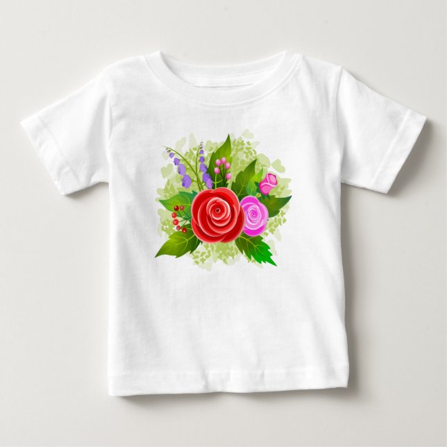 Blume der Rose Baby T-shirt (Vorderseite)