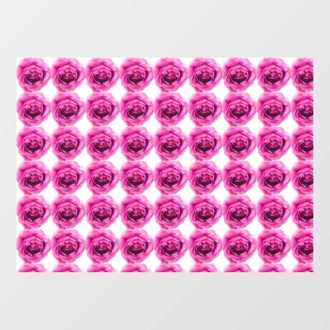 Blume der Rose Fensteraufkleber (Blatt)