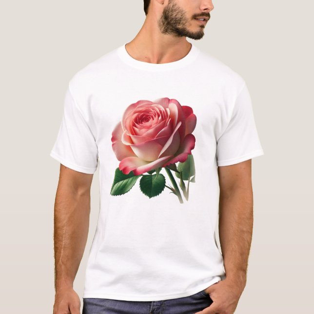 Blume der Rose T-Shirt (Vorderseite)