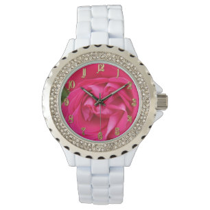 Blume der rote Rose Armbanduhr