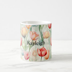 Blume der Rotgelben Tulip Kaffeetasse