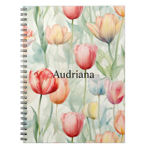 Blume der Rotgelben Tulip Notizblock