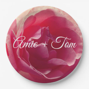 Blume der sanften Rose , Teller für die Hochzeit v