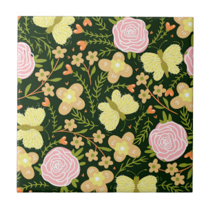 Blume der Schmetterlinge Fliese