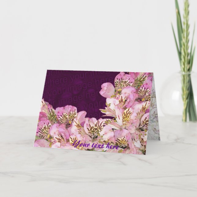 Blume der schönen Jahreszeit Karte (Vorderseite)