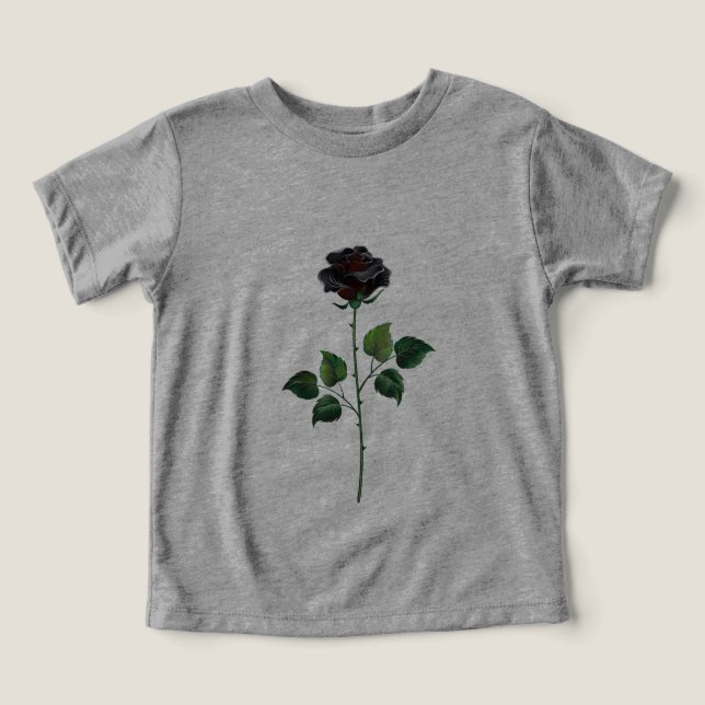 Blume der schwarzen Rose (Design Vorderseite)