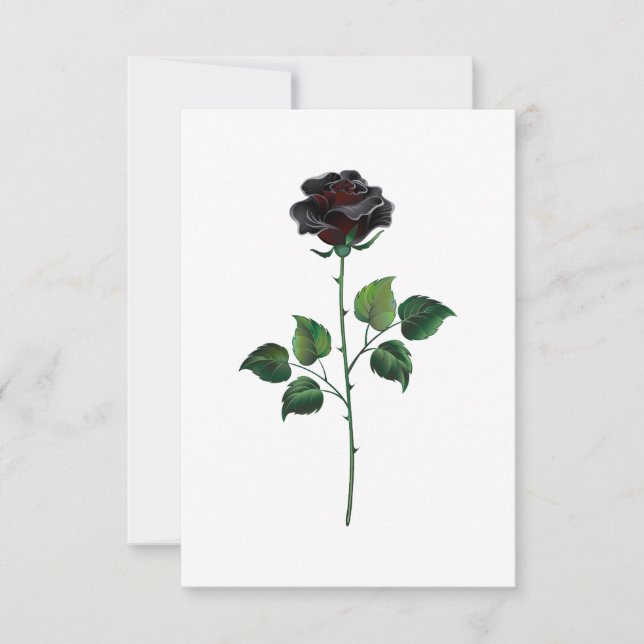 Blume der schwarzen Rose Ankündigung (Vorderseite)