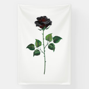 Blume der schwarzen Rose Banner