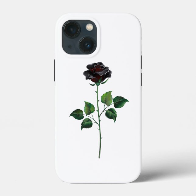 Blume der schwarzen Rose Case-Mate iPhone Hülle (Rückseite)