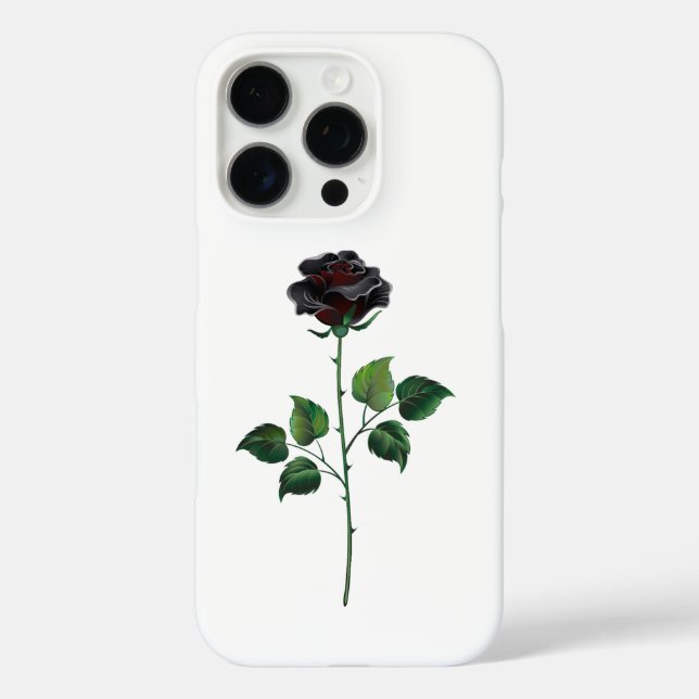 Blume der schwarzen Rose Case-Mate iPhone Hülle (Rückseite)