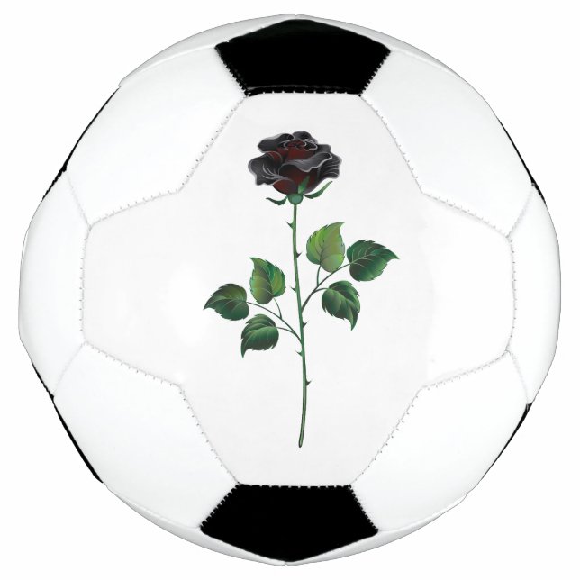 Blume der schwarzen Rose Fußball (Vorderseite)