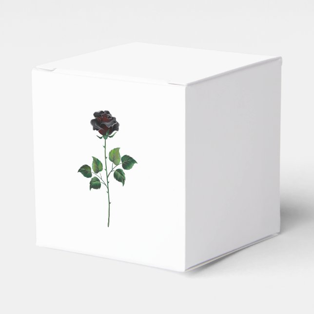 Blume der schwarzen Rose Geschenkschachtel (Vorderseite)