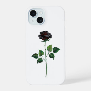 Blume der schwarzen Rose iPhone 15 Hülle