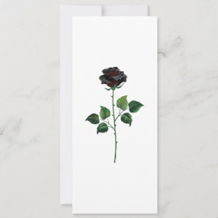 Blume der schwarzen Rose Karte