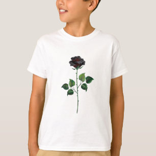 Blume der schwarzen Rose T-Shirt