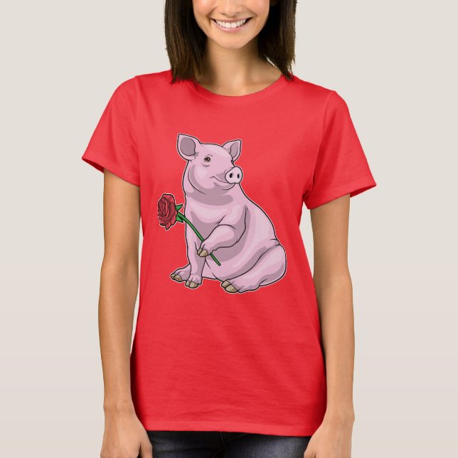Blume der Schweinezucht T-Shirt (Vorderseite)