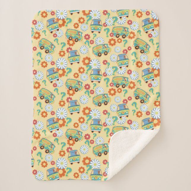 Blume der Scooby-Doo-Mystery-Maschine Sherpadecke (Vorderseite)