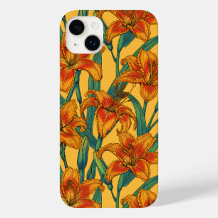 Blume der Taglilie, blau und gelb Case-Mate iPhone 14 Plus Hülle