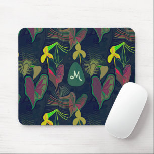 Blume der tropischen botanischen Pflanze Mousepad