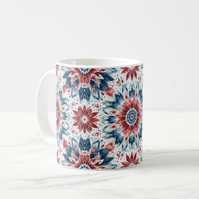 Blume der Unabhängigkeit Kaffeetasse (Vorderseite Links)