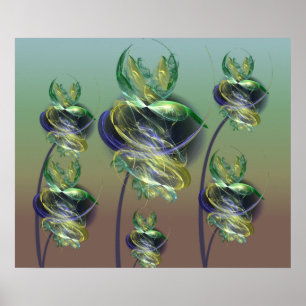 Blume der utopischen Alien Poster