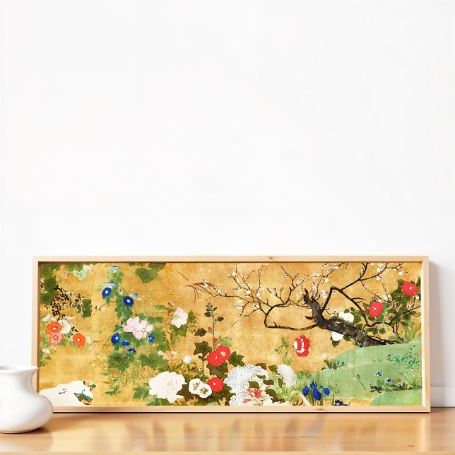 Blume der vier Jahreszeiten, Saito Ippo, Asiatisch Poster (Von Creator hochgeladen)